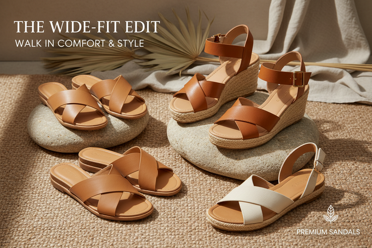 ladies wide fit sandals