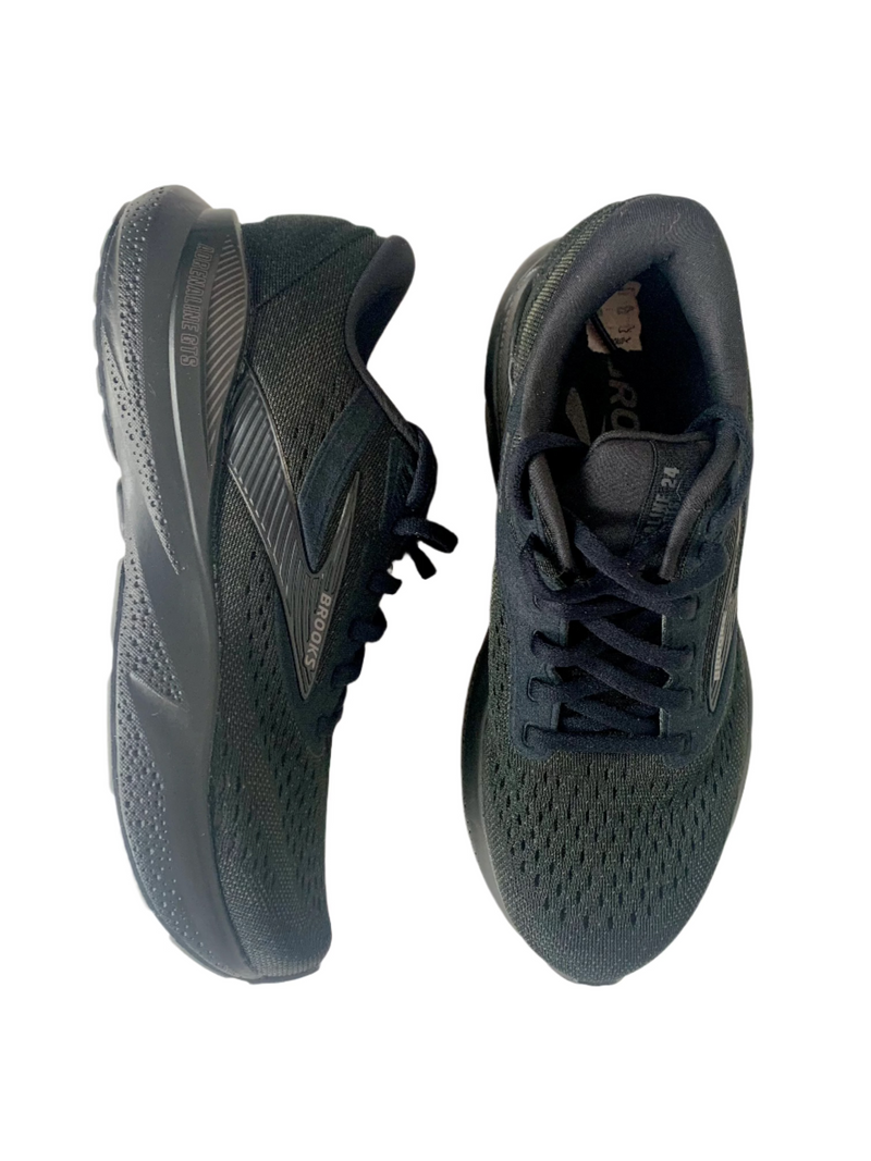 Load image into Gallery viewer, black brooks trainers

