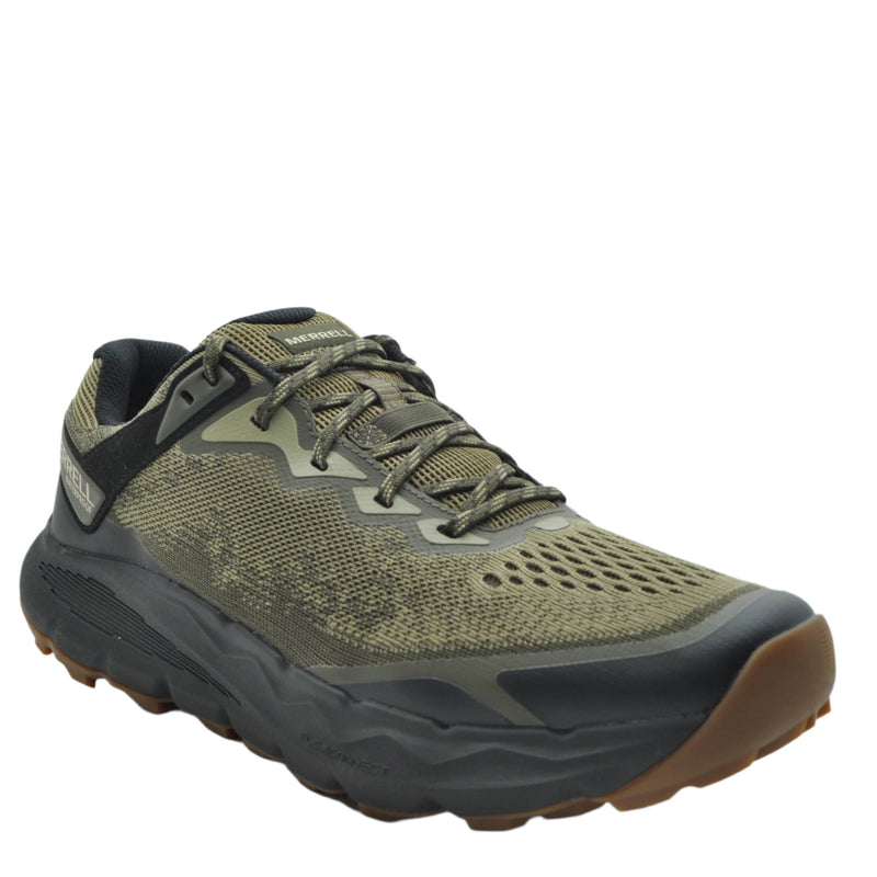 Load image into Gallery viewer, green merrell hiking shoes
